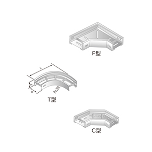 LQJ-02AT、P、C型鋁合金水平彎通橋架